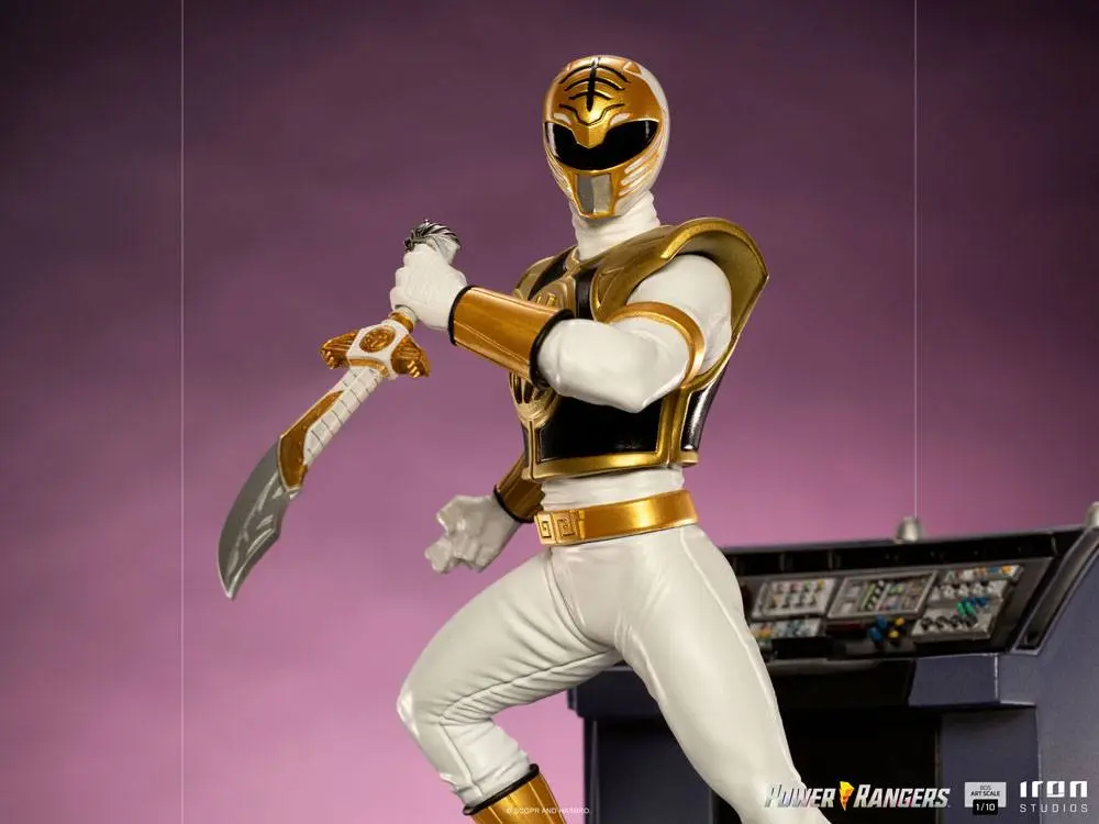 Power Rangers BDS Art Scale 1/10 White Ranger szobor figura 22 cm termékfotó