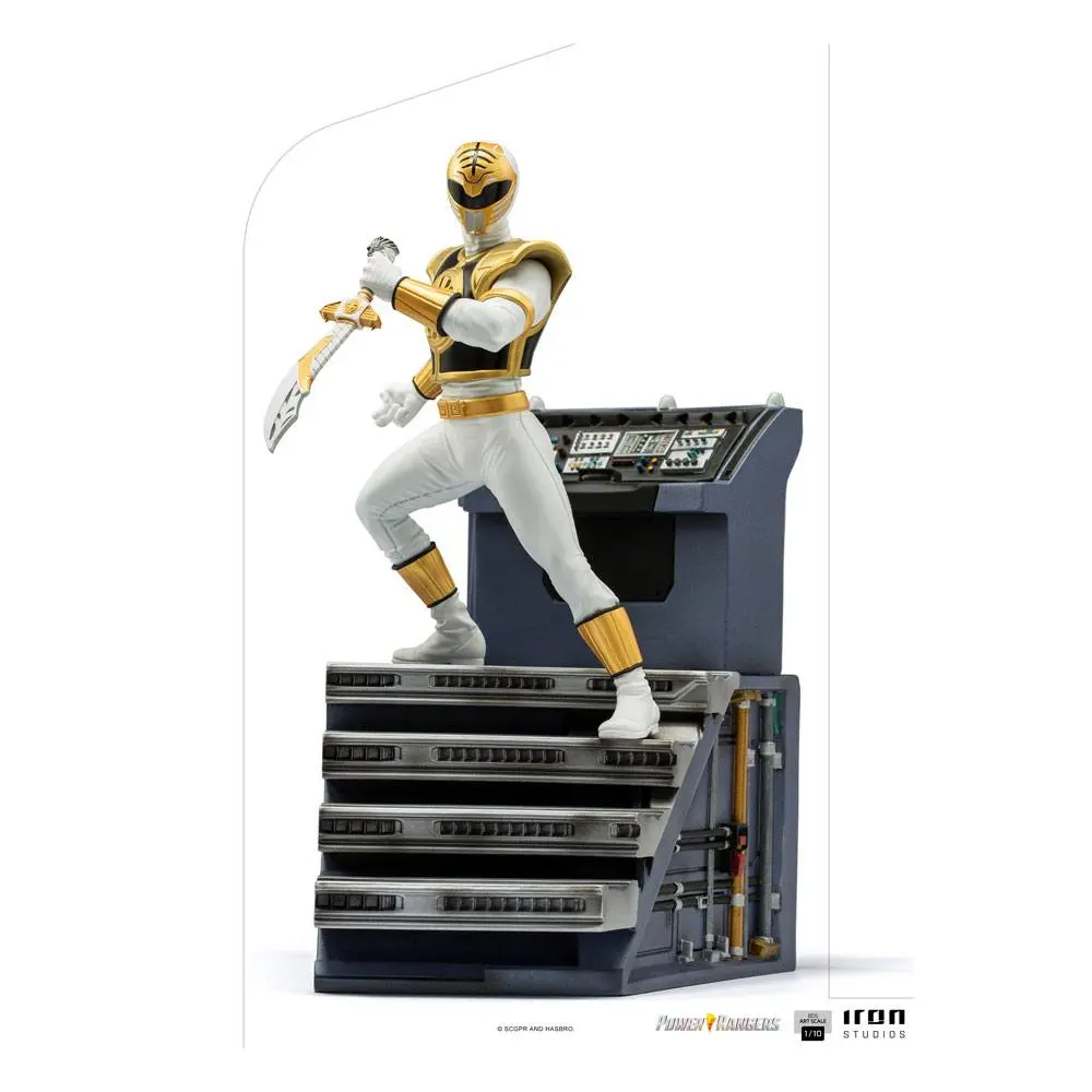 Power Rangers BDS Art Scale 1/10 White Ranger szobor figura 22 cm termékfotó
