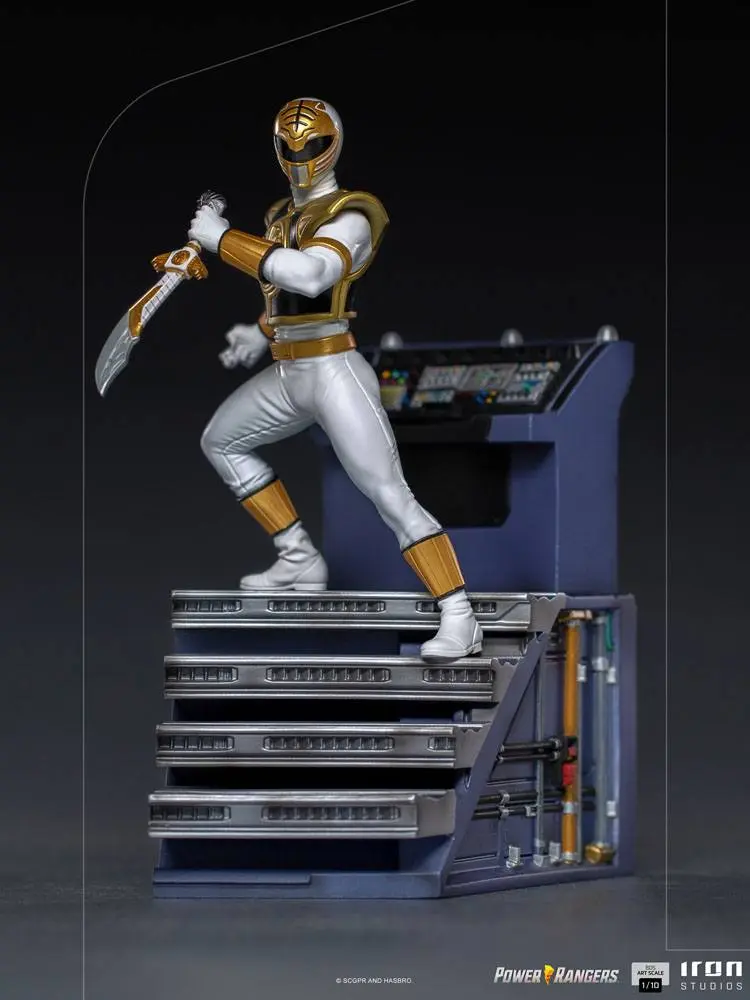 Power Rangers BDS Art Scale 1/10 White Ranger szobor figura 22 cm termékfotó