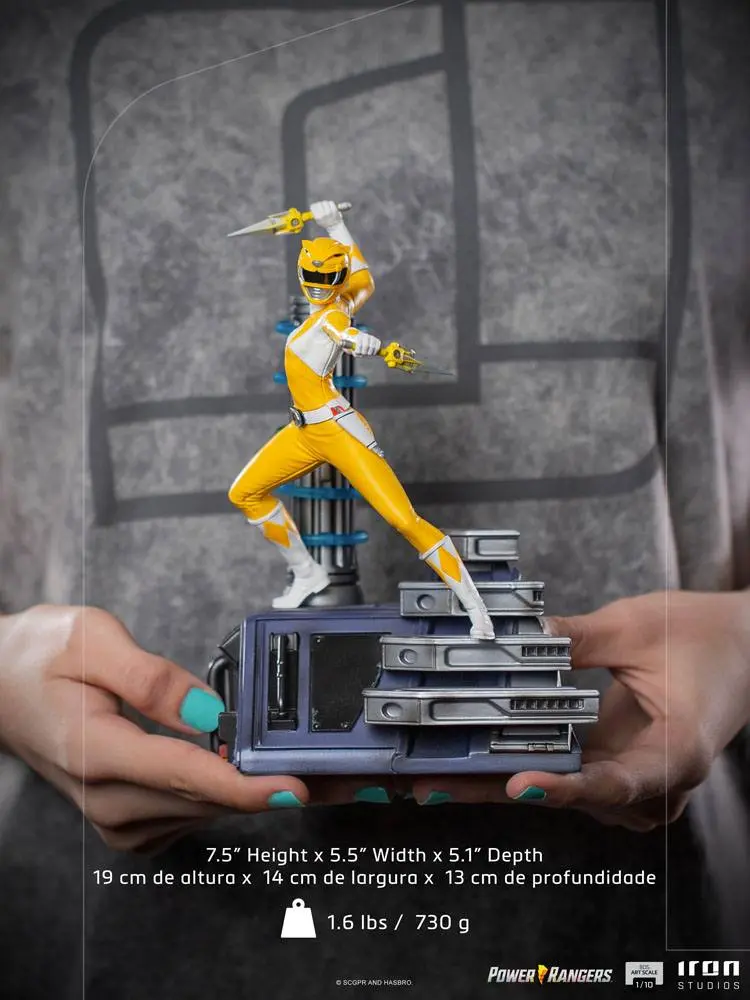 Power Rangers BDS Art Scale 1/10 Yellow Ranger szobor figura 19 cm termékfotó