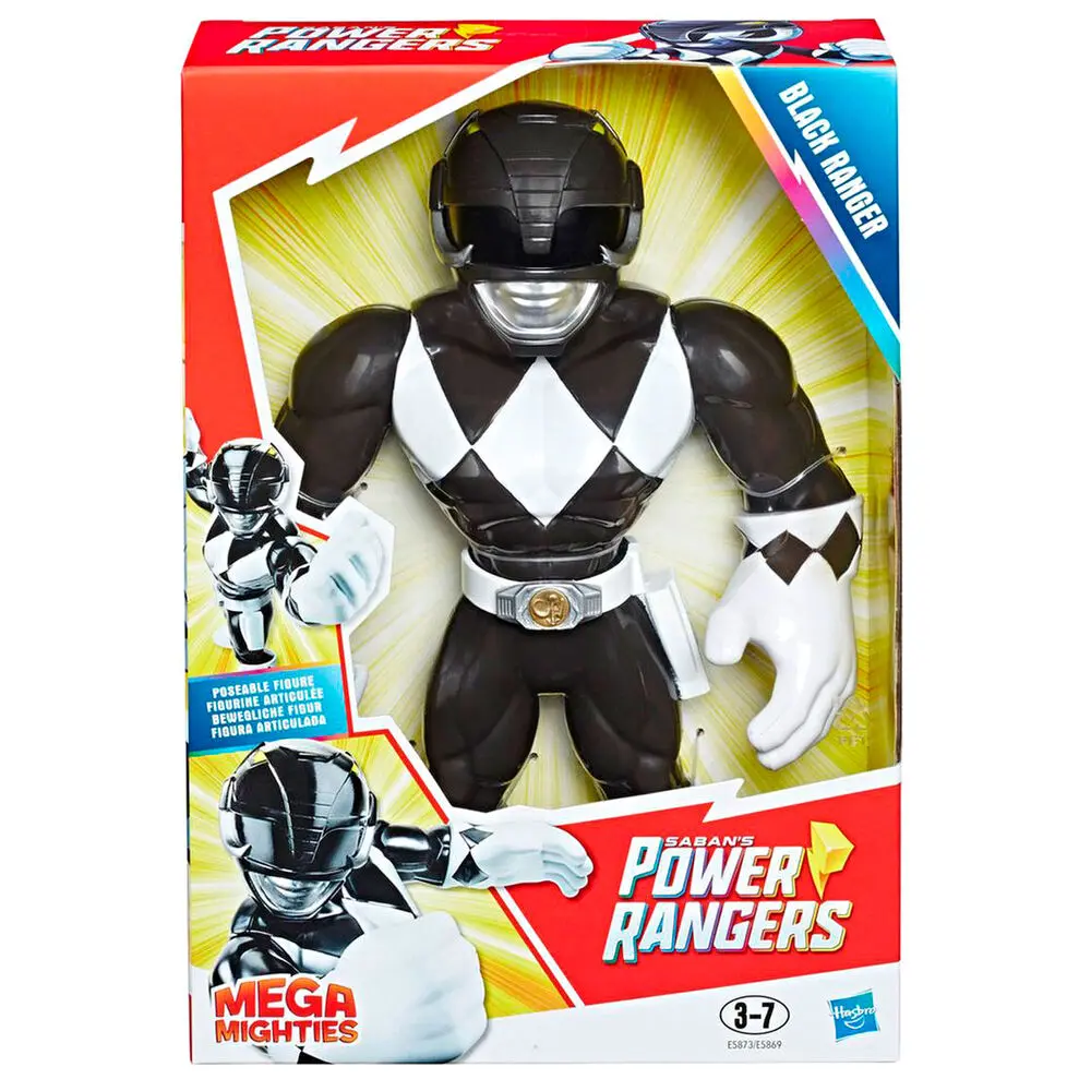 Power Rangers Black Ranger Mega Mighties figura 25cm termékfotó