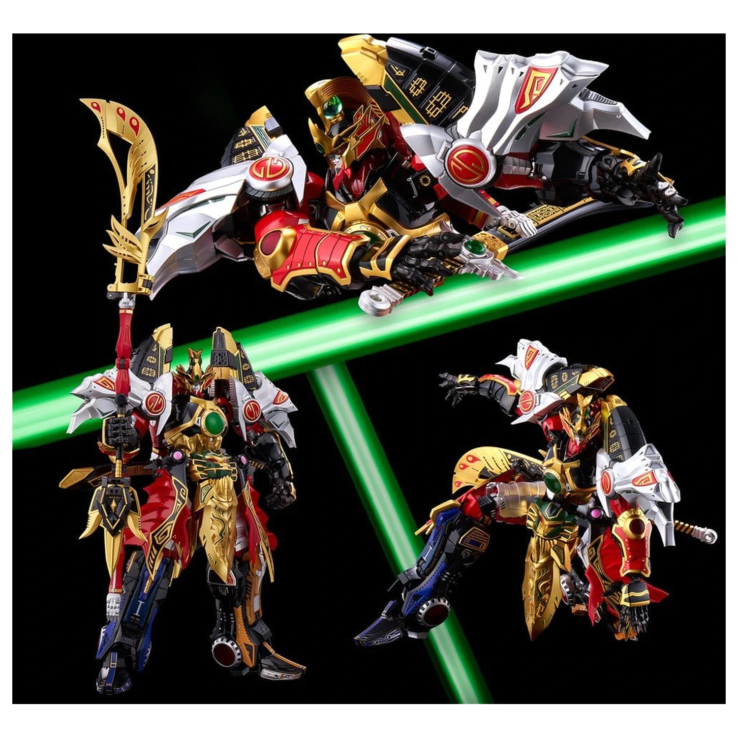 Power Rangers Go! Kuro Kara Combine akciófigura Thunder Megazord 28 cm termékfotó