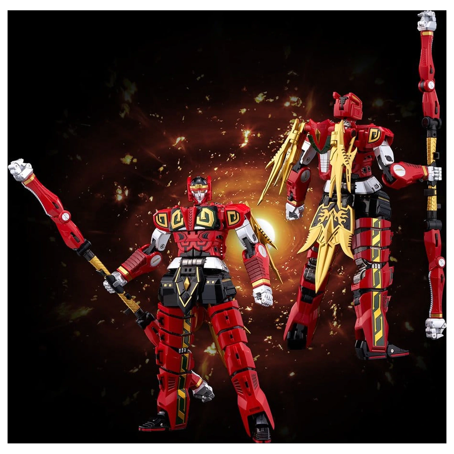 Power Rangers Go! Kuro Kara Combine akciófigura Thunder Megazord 28 cm termékfotó
