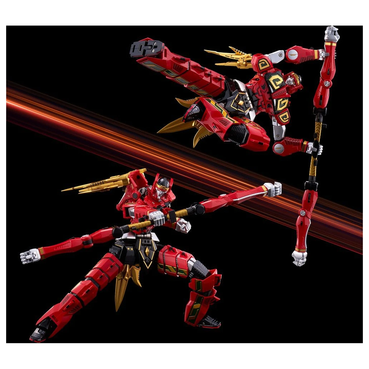 Power Rangers Go! Kuro Kara Combine akciófigura Thunder Megazord 28 cm termékfotó