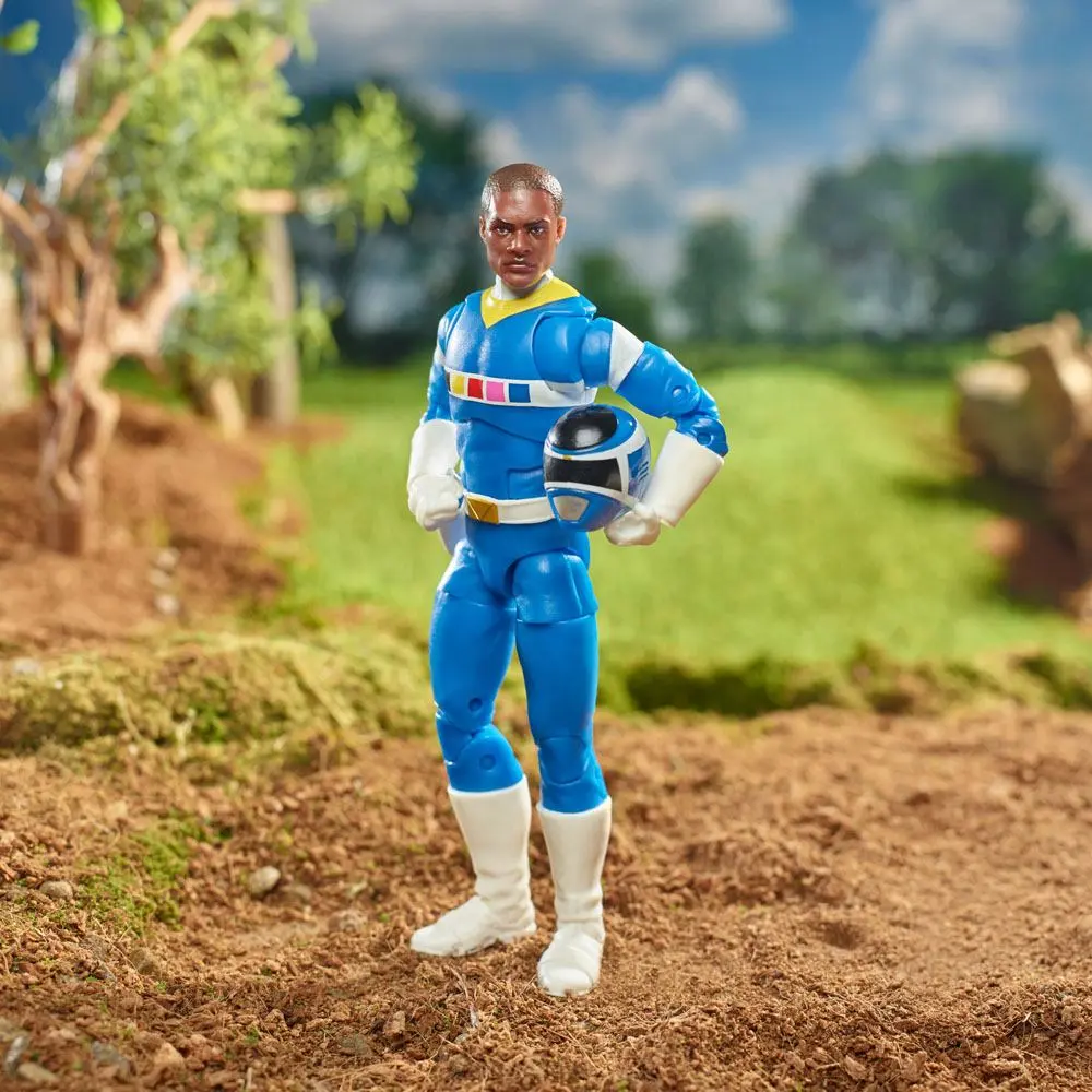 Power Rangers in Space Lightning Collection 2022 Blue Ranger &amp; Galaxy Glider akciófigura 15 cm termékfotó