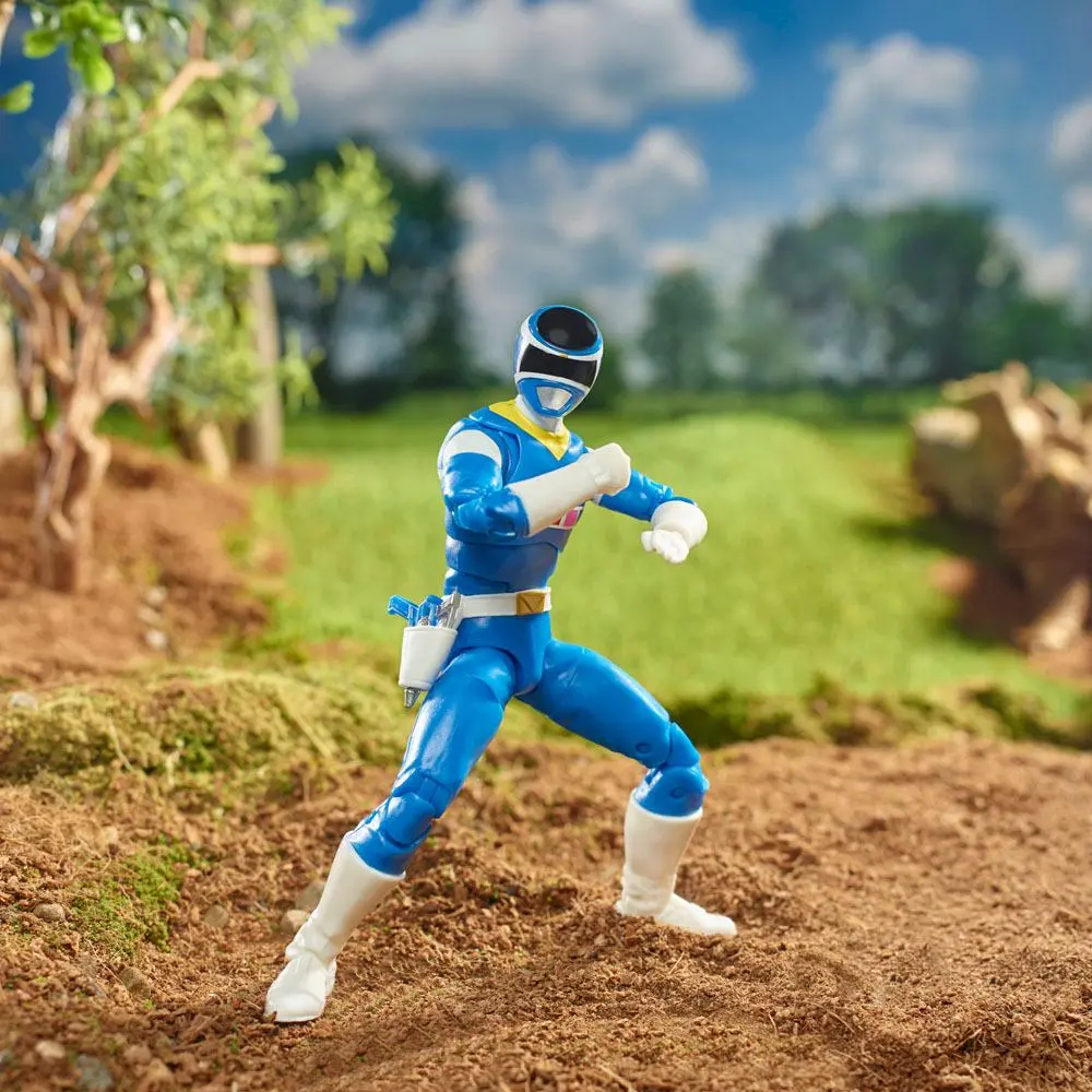 Power Rangers in Space Lightning Collection 2022 Blue Ranger &amp; Galaxy Glider akciófigura 15 cm termékfotó