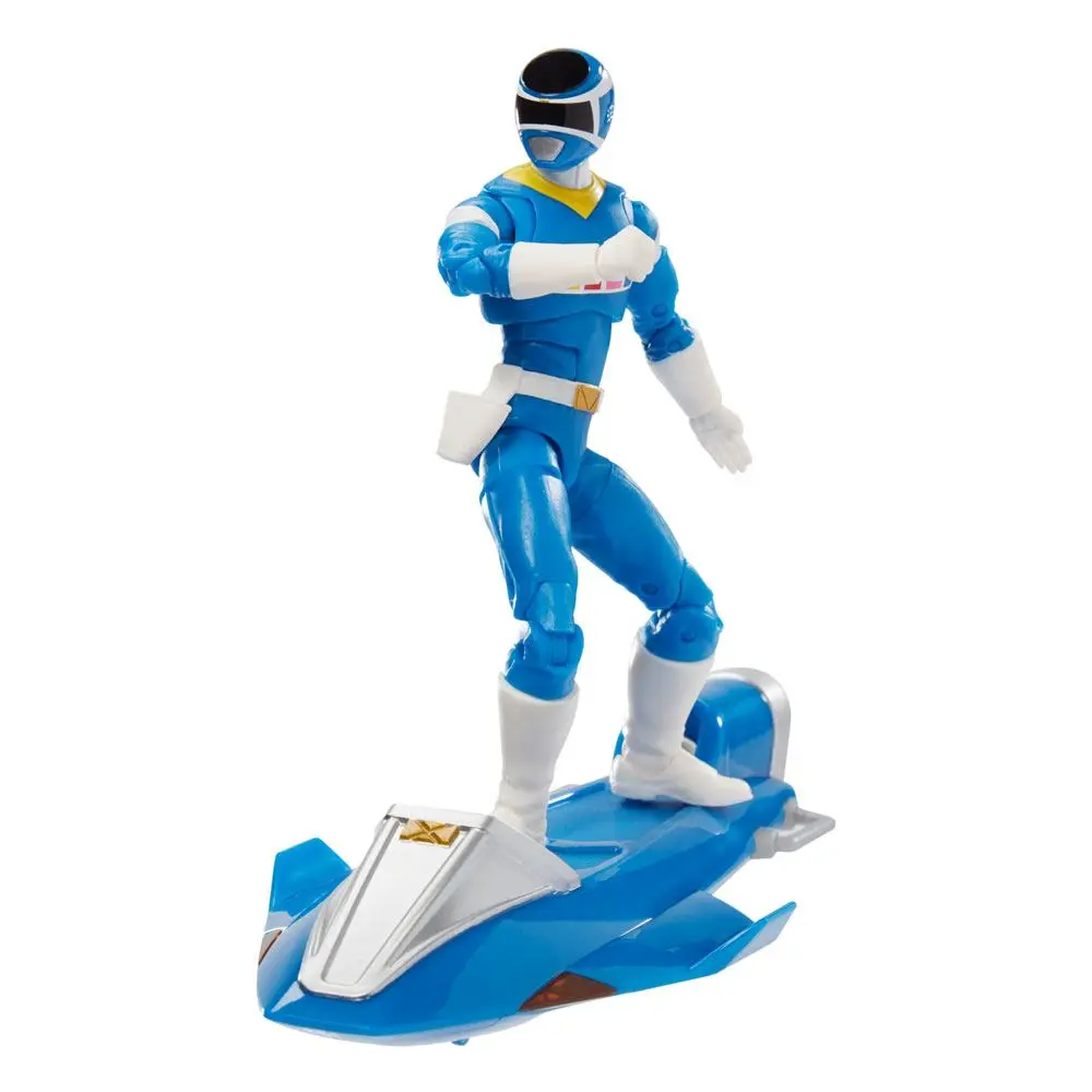 Power Rangers in Space Lightning Collection 2022 Blue Ranger &amp; Galaxy Glider akciófigura 15 cm termékfotó