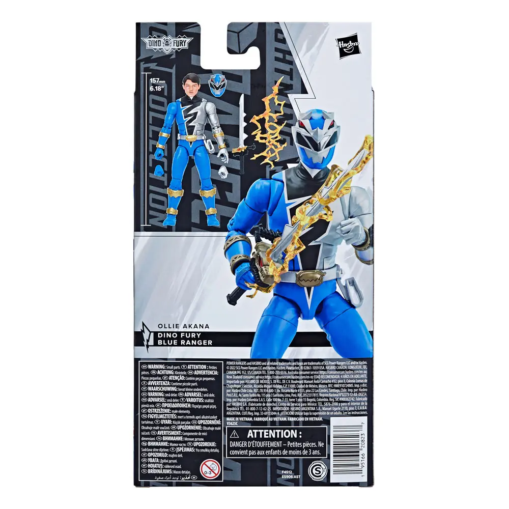 Power Rangers Lightning Collection 2022 Dino Fury Blue Ranger akciófigura 15 cm termékfotó