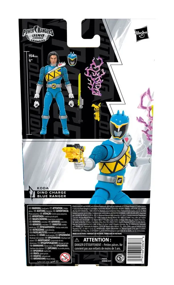 Power Rangers Lightning Collection Dino Charge Blue Ranger akciófigura 15 cm termékfotó