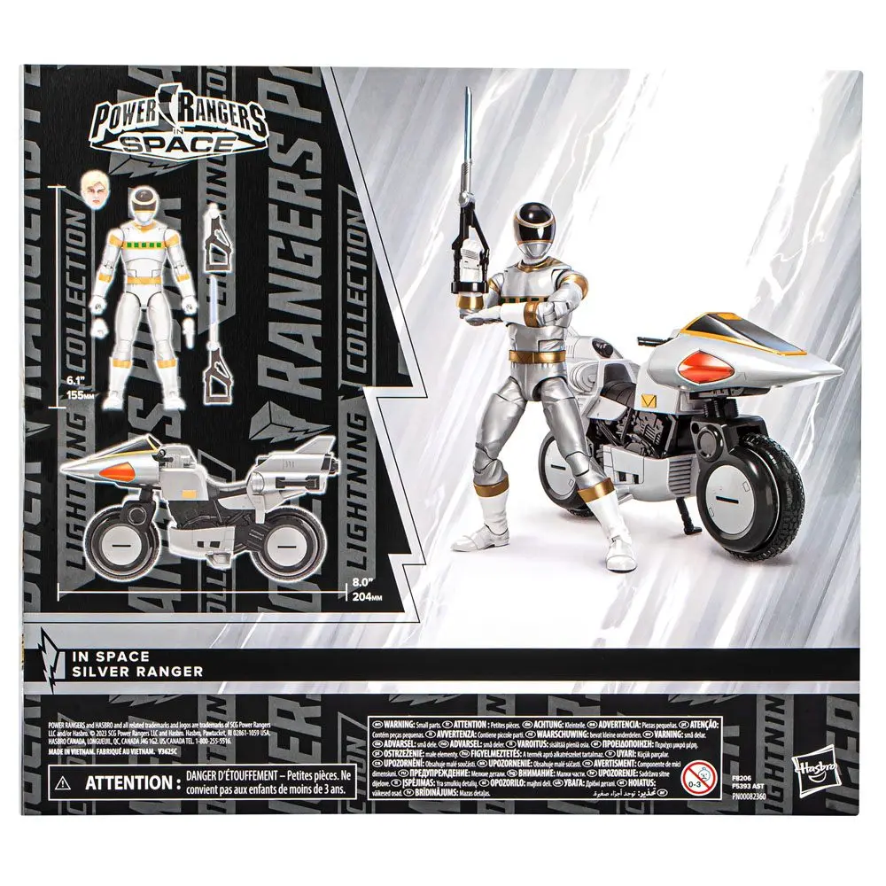 Power Rangers Lightning Collection In Space Silver Ranger akciófigura 15 cm termékfotó