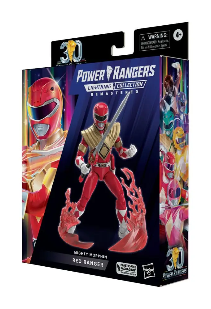 Power Rangers Lightning Collection Remastered Mighty Morphin Red Ranger akciófigura 15 cm termékfotó