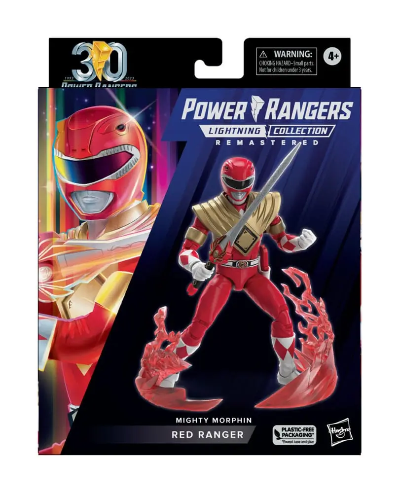 Power Rangers Lightning Collection Remastered Mighty Morphin Red Ranger akciófigura 15 cm termékfotó