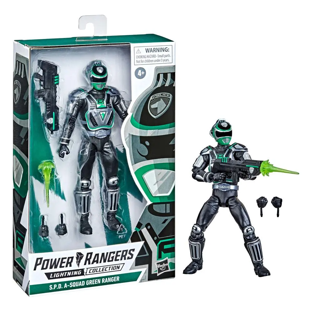 Power Rangers Lightning Collection S.P.D. A-Squad Green Ranger akciófigura 15 cm termékfotó