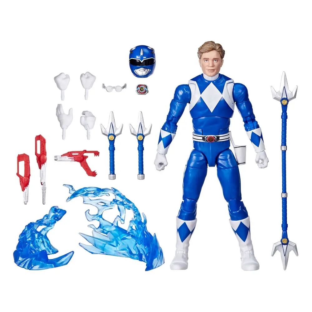 Power Rangers Ligtning Collection Mighty Morphin Blue Ranger akciófigura 15 cm termékfotó