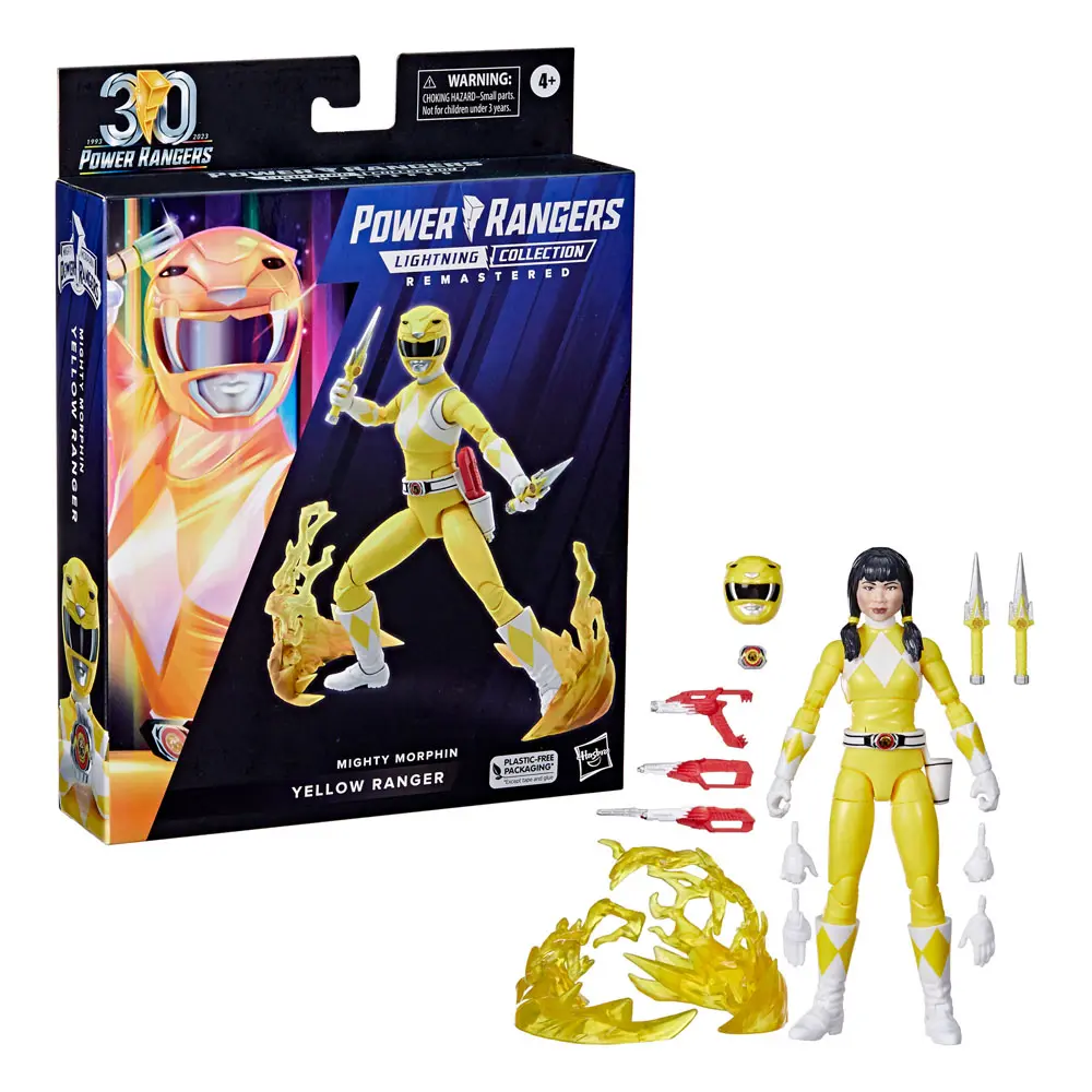 Power Rangers Ligtning Collection Mighty Morphin Yellow Ranger akciófigura 15 cm termékfotó