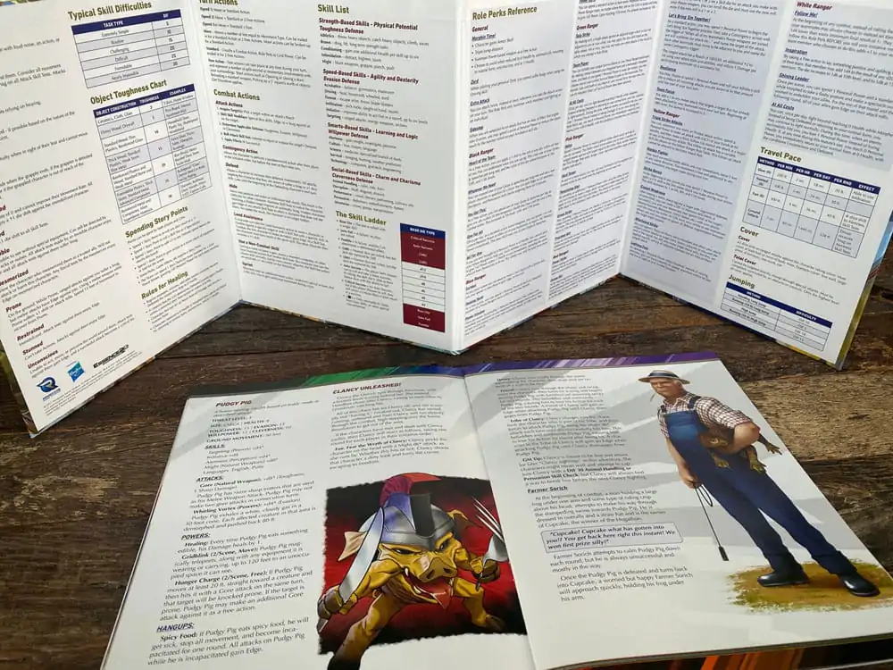 Power Rangers RPG book A Glutton for Punishment Adventure &amp; GM Screen angol nyelvű termékfotó