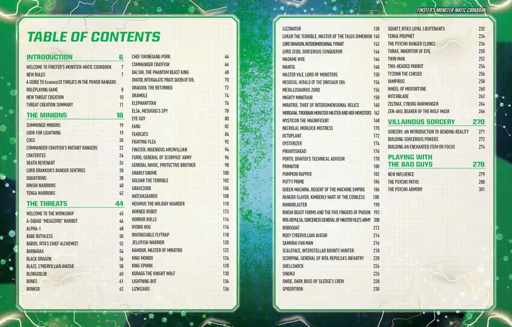 Power Rangers RPG book Finster's Monster-Matic Cookbook Sourcebook *Englische Version* termékfotó