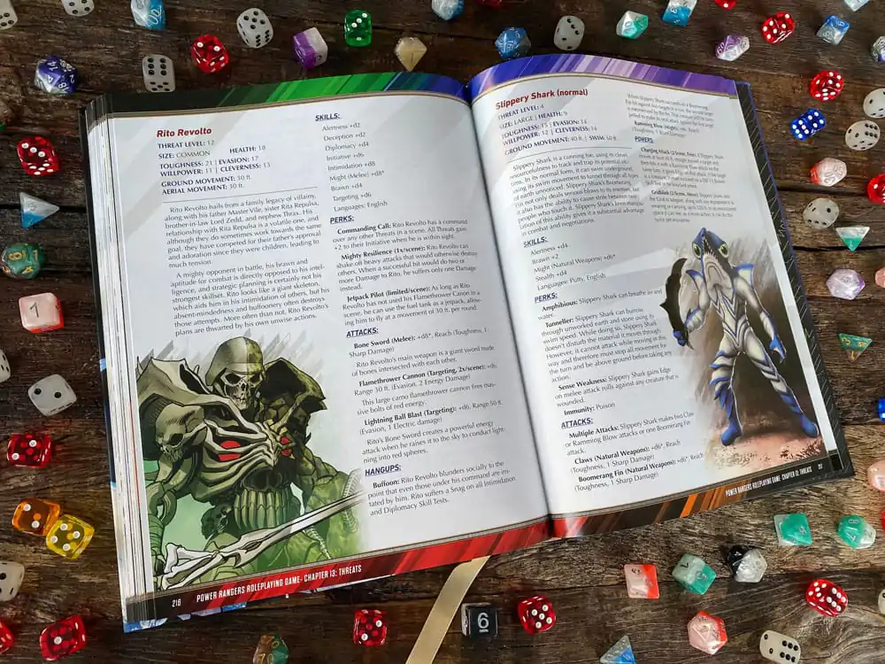 Power Rangers RPG Core angol nyelvű szabálykönyv termékfotó