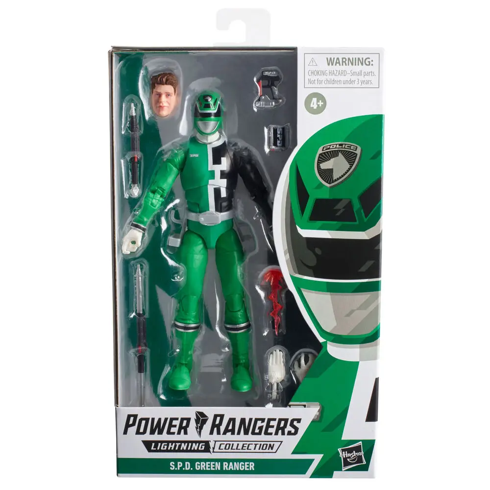Power Rangers S.P.D. Green Ranger figura 15cm termékfotó