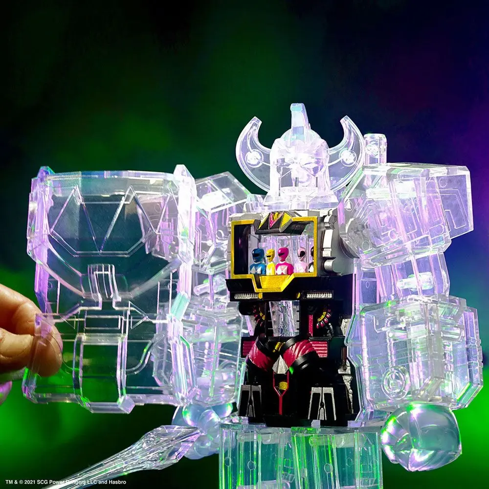 Power Rangers Super Cyborg Cyborg Megazord (Clear) akciófigura 28 cm termékfotó
