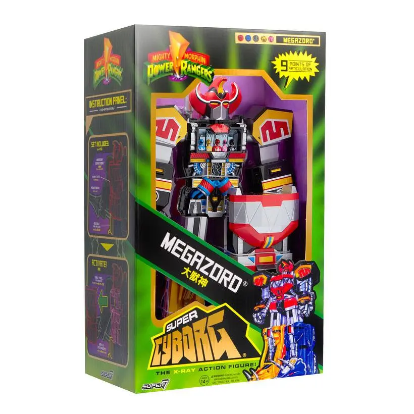 Power Rangers Super Cyborg Cyborg Megazord (Clear) akciófigura 28 cm termékfotó