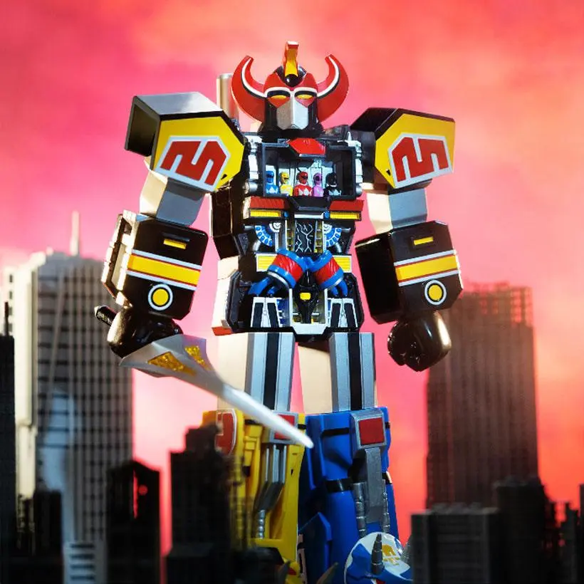 Power Rangers Super Cyborg Cyborg Megazord (Clear) akciófigura 28 cm termékfotó