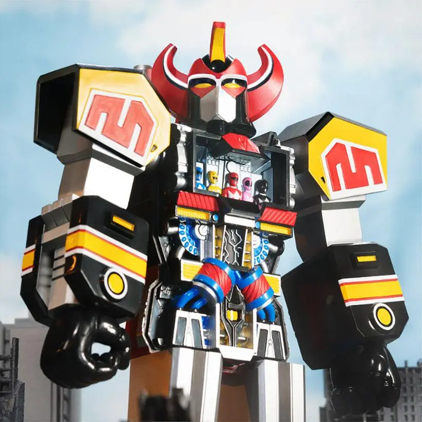 Power Rangers Super Cyborg Cyborg Megazord (Clear) akciófigura 28 cm termékfotó
