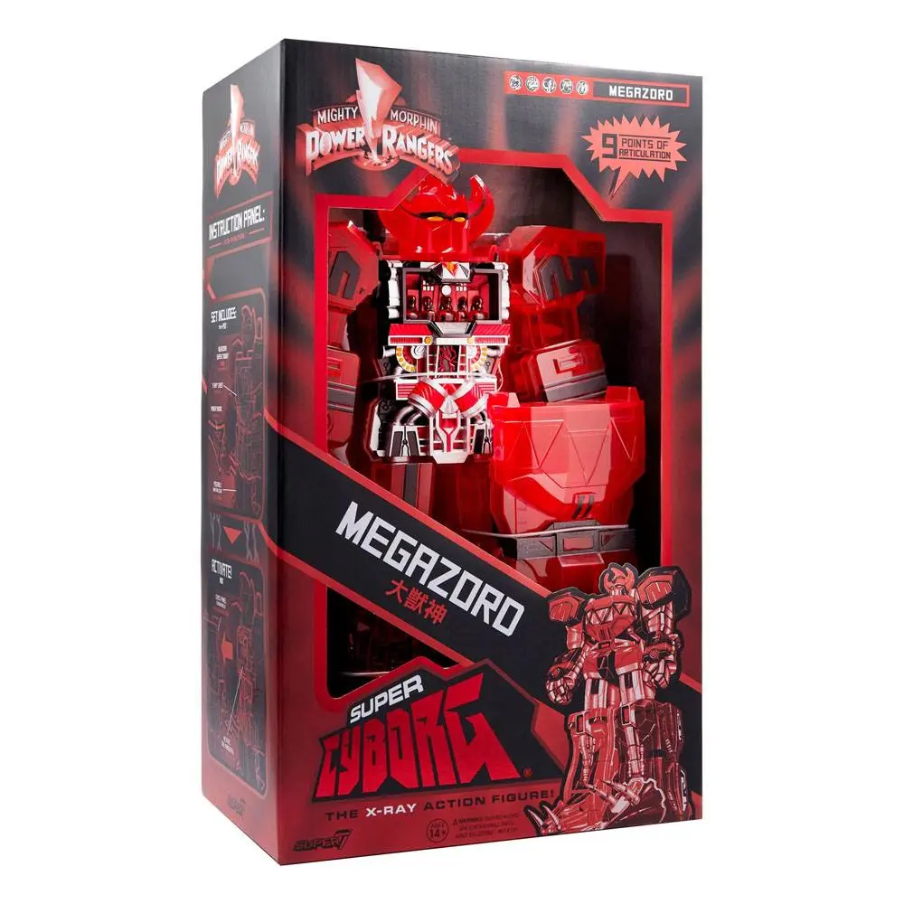 Power Rangers Super Cyborg Cyborg Megazord (Red Clear) akciófigura 28 cm termékfotó