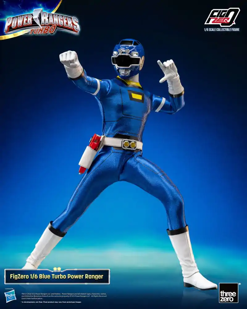 Power Rangers Turbo FigZero 1/6 Blue Turbo Power Ranger akciófigura 30 cm termékfotó