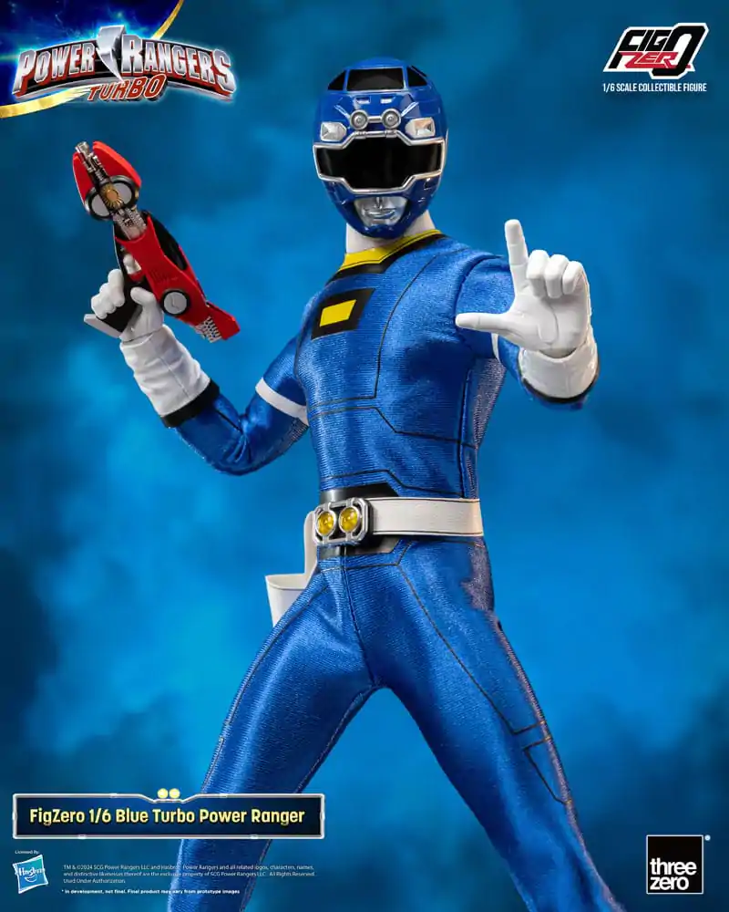 Power Rangers Turbo FigZero 1/6 Blue Turbo Power Ranger akciófigura 30 cm termékfotó