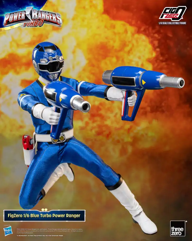 Power Rangers Turbo FigZero 1/6 Blue Turbo Power Ranger akciófigura 30 cm termékfotó