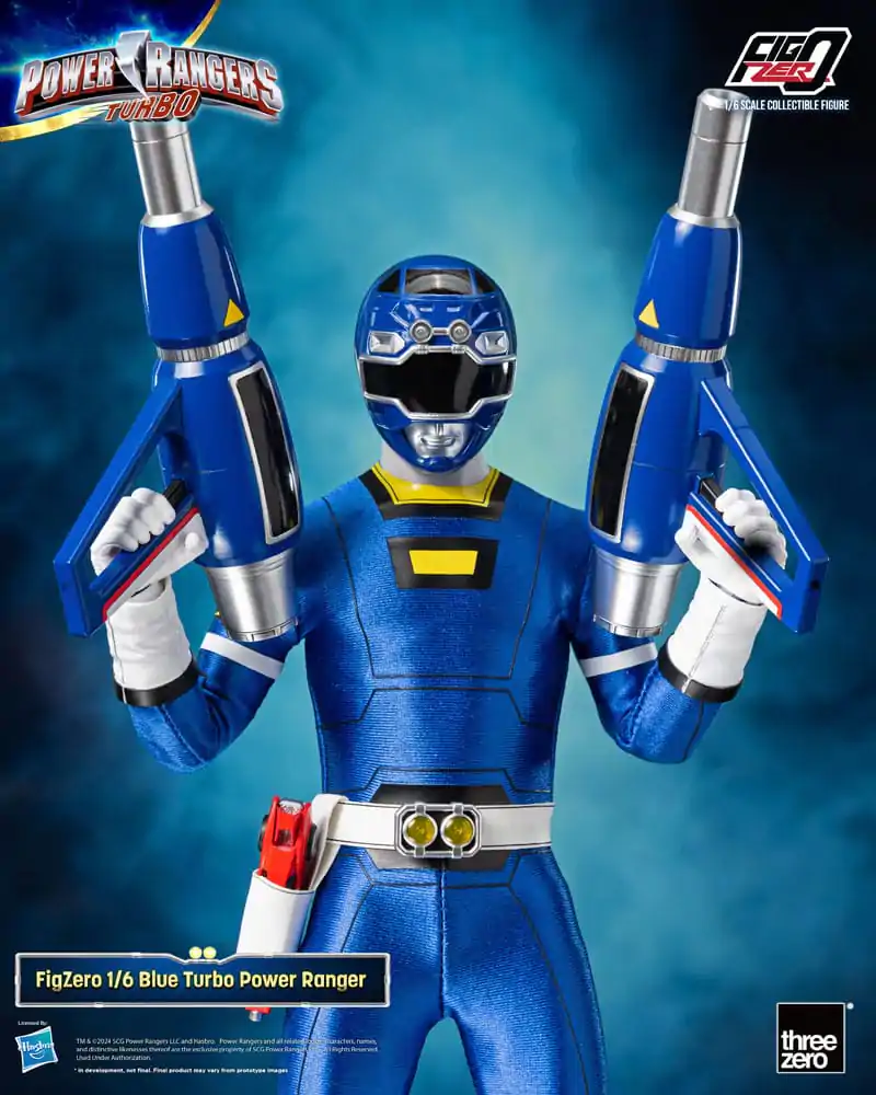 Power Rangers Turbo FigZero 1/6 Blue Turbo Power Ranger akciófigura 30 cm termékfotó