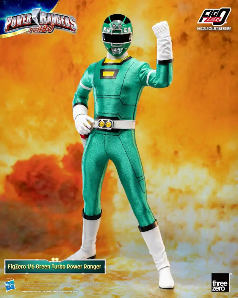 Power Rangers Turbo FigZero 1/6 Green Turbo Power Ranger akciófigura 30 cm termékfotó