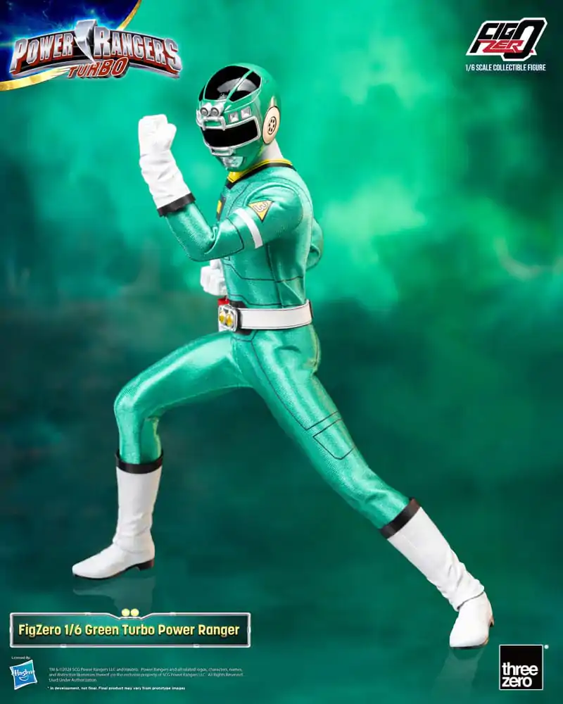 Power Rangers Turbo FigZero 1/6 Green Turbo Power Ranger akciófigura 30 cm termékfotó