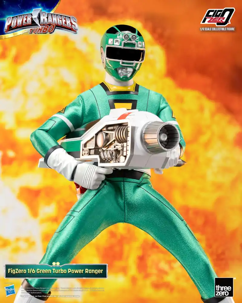 Power Rangers Turbo FigZero 1/6 Green Turbo Power Ranger akciófigura 30 cm termékfotó