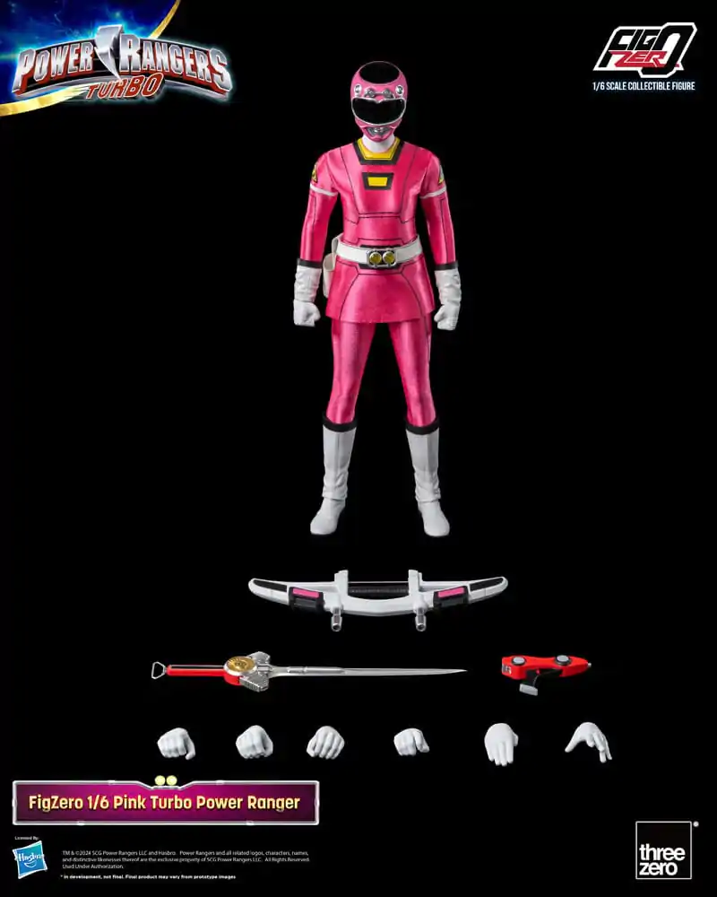 Power Rangers Turbo FigZero 1/6 Pink Turbo Power Ranger akciófigura 30 cm termékfotó