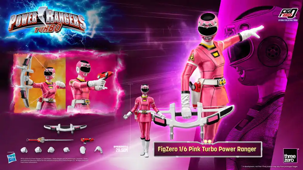 Power Rangers Turbo FigZero 1/6 Pink Turbo Power Ranger akciófigura 30 cm termékfotó