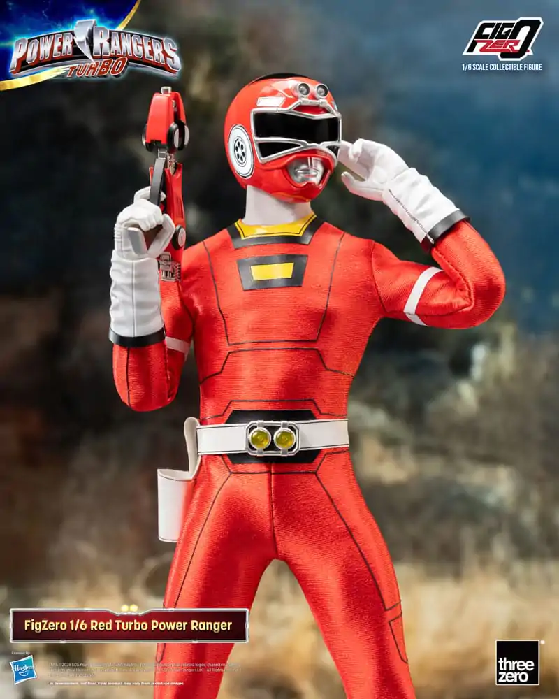 Power Rangers Turbo FigZero 1/6 Red Turbo Power Ranger akciófigura 30 cm termékfotó