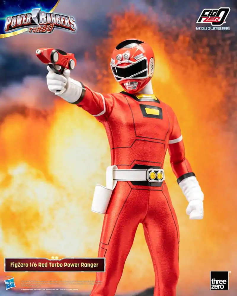 Power Rangers Turbo FigZero 1/6 Red Turbo Power Ranger akciófigura 30 cm termékfotó