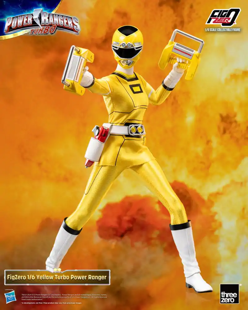 Power Rangers Turbo FigZero 1/6 Yellow Turbo Power Ranger akciófigura 30 cm termékfotó