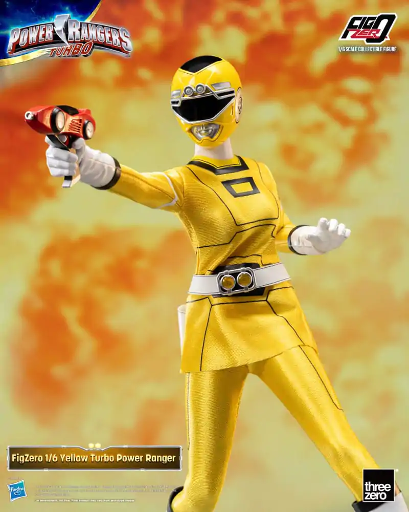 Power Rangers Turbo FigZero 1/6 Yellow Turbo Power Ranger akciófigura 30 cm termékfotó