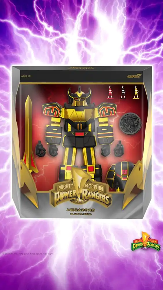 Power Rangers Ultimates Megazord (Black/Gold) akciófigura 18 cm termékfotó