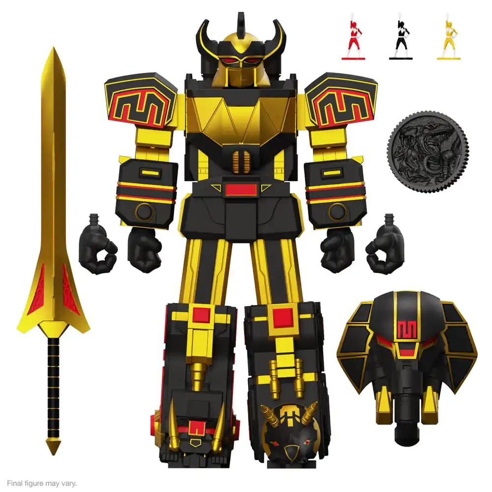 Power Rangers Ultimates Megazord (Black/Gold) akciófigura 18 cm termékfotó