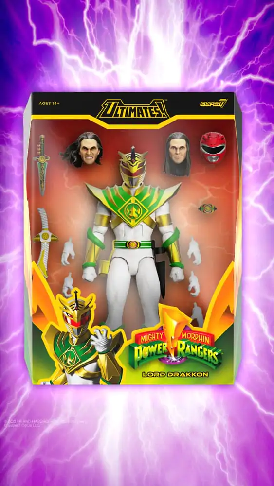 Power Rangers Ultimates Mighty Morphin Power Rangers Lord Drakkon akciófigura 18 cm termékfotó