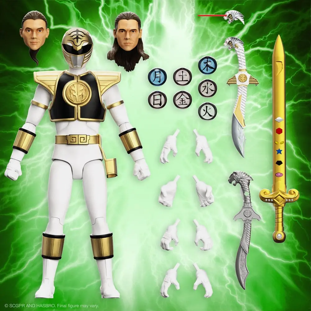 Power Rangers Ultimates White Ranger akciófigura 18 cm termékfotó
