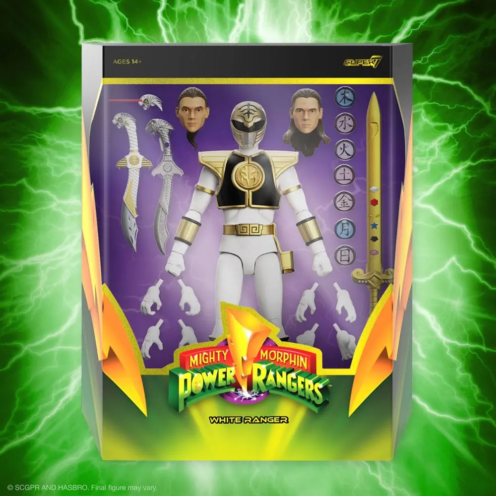 Power Rangers Ultimates White Ranger akciófigura 18 cm termékfotó