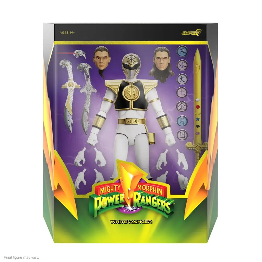 Power Rangers Ultimates White Ranger akciófigura 18 cm termékfotó