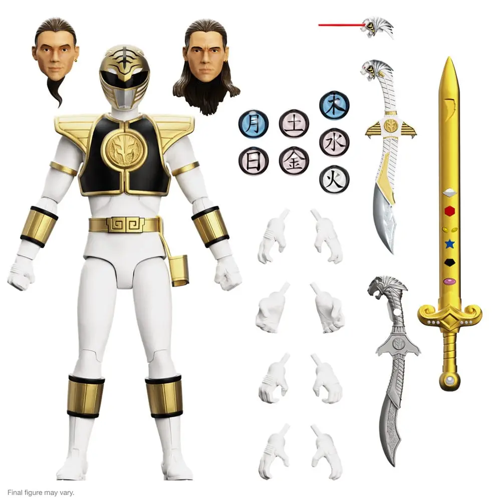 Power Rangers Ultimates White Ranger akciófigura 18 cm termékfotó