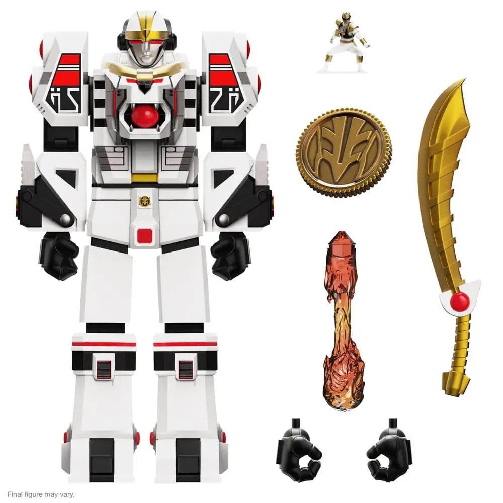 Power Rangers Ultimates White Tigerzord (Warrior Mode) akciófigura 18 cm termékfotó