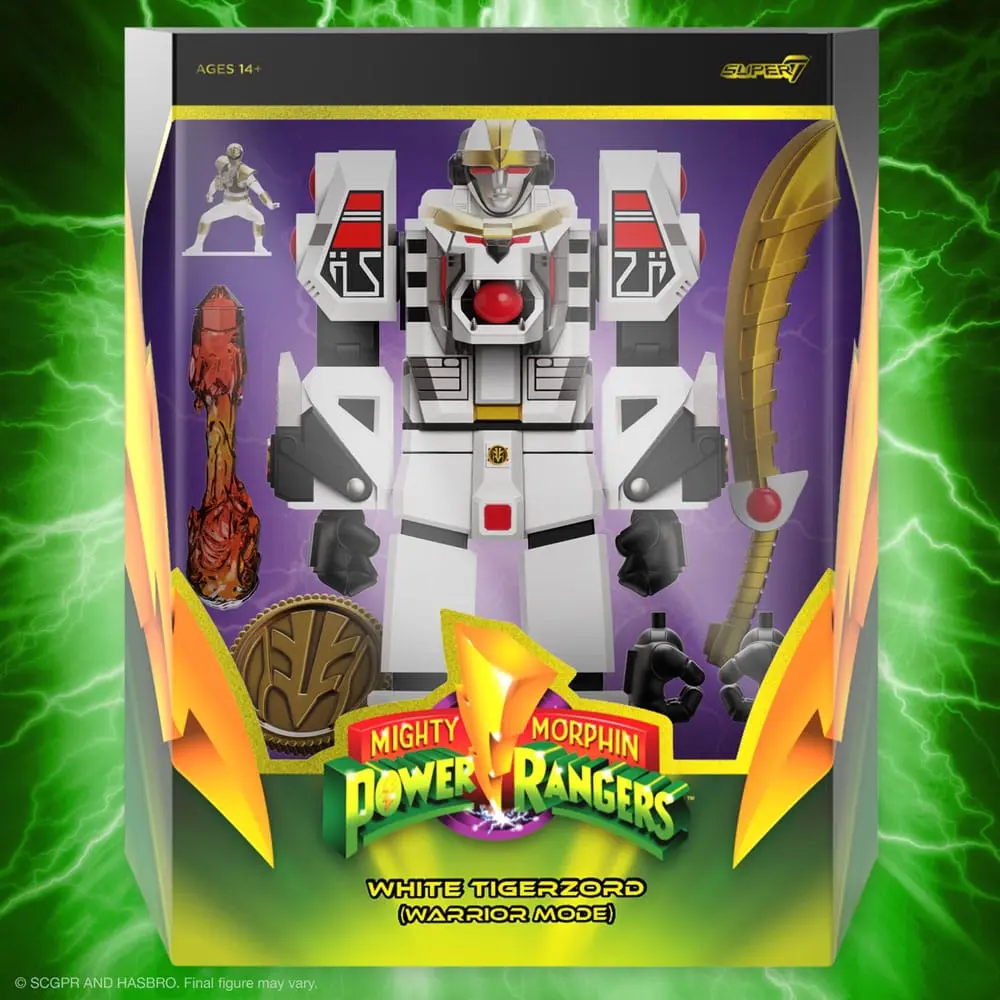 Power Rangers Ultimates White Tigerzord (Warrior Mode) akciófigura 18 cm termékfotó